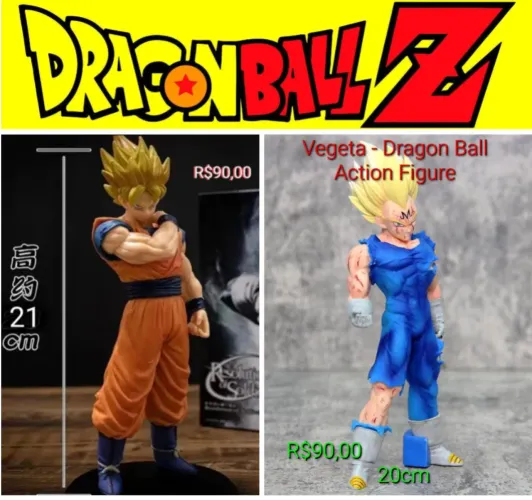 DB - Goku / Vegeta - Bonecos Colecionáveis