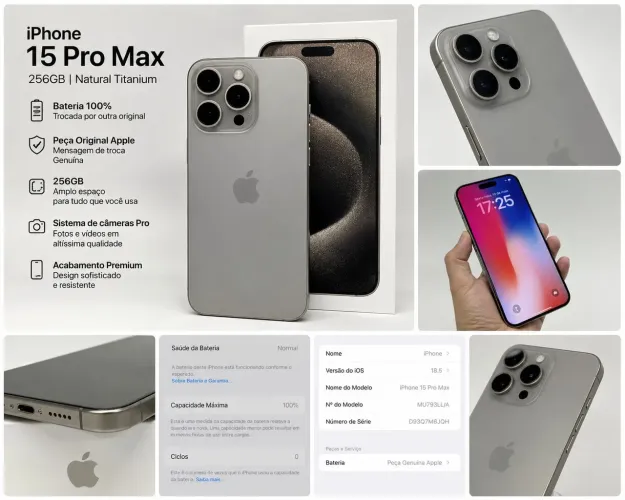 iPhone 15 Pro Max 256GB Natural Titanium