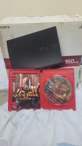 Ps3 (playstation) 160gb Destravado Hen + 2 Controles + Caixa
