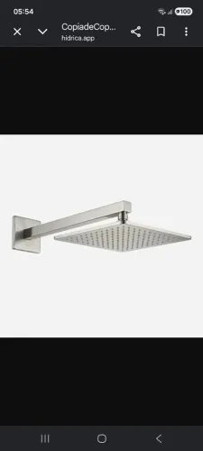 Ducha em aço inox