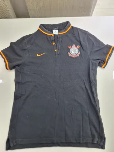 Camisa Polo Corinthians Nike 2015 (Coleção Laranja / Terrão) - Oficial M