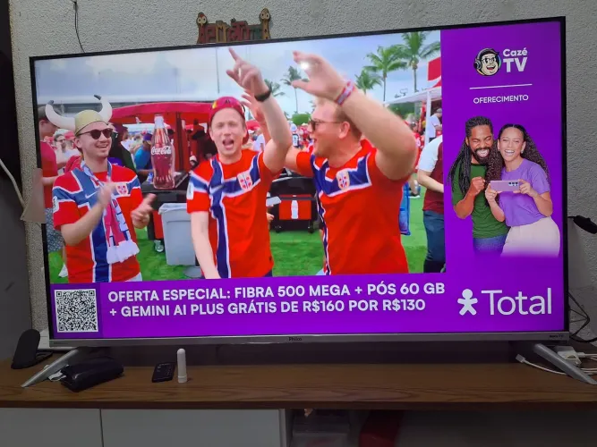 Televisão 50 polegadas 4k ,roku TV