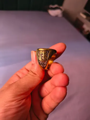 Anel Dourado Masculino - Templários 