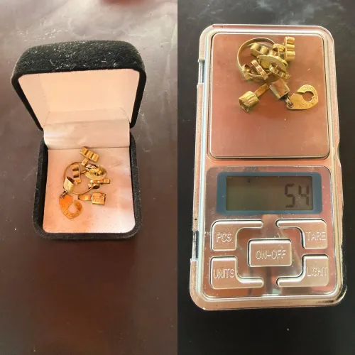 Ouro 18k 750 peças 