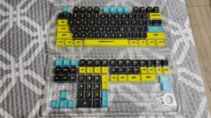 Keycap Cyberpunk Edição Limitada Pbt 129 Teclas
