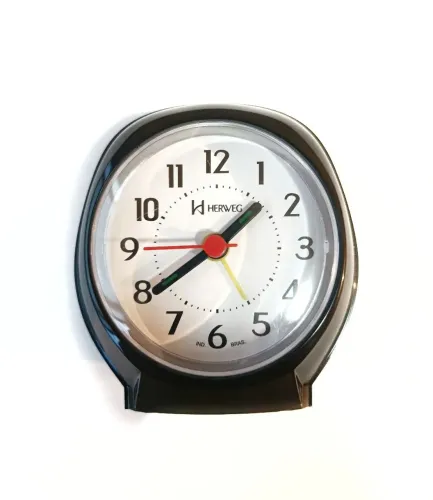 Relógio Despertador Quartz Preto Herweg