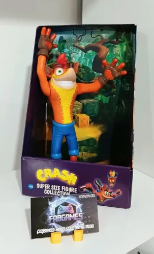 Boneco CRASH. Clássico da PLAYSTATION. Novo na caixa. Aqui na LOJA FABGAMES 