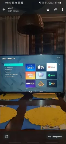 Smart tv 43 polegadas no sistema rápido ROKU Smart 2k...topppp