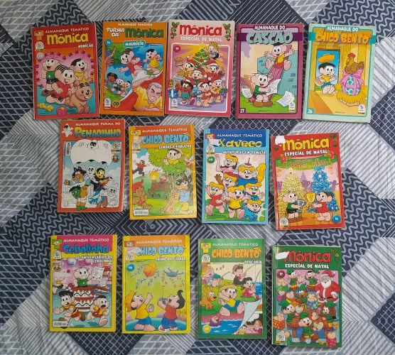 Revistas em Quadrinhos Turma da Mônica - Almanaques Temáticos - 13 revistas