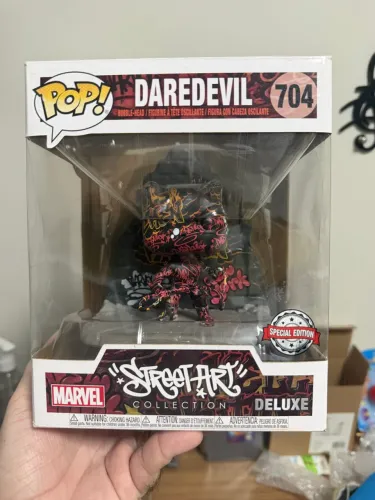 Funko Pop Daredevil Street art