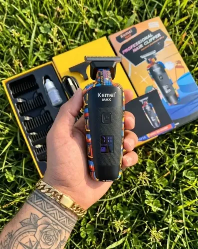 Máquina de acabamento e barbear Kemei Max novo