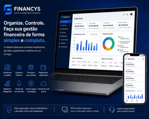 Sistema para Controle de Empréstimos, Parcelas e Clientes