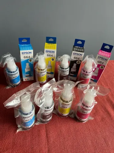 8 Tintas p/ Impressora Epson Originais e lacradas! Leia o anúncio.