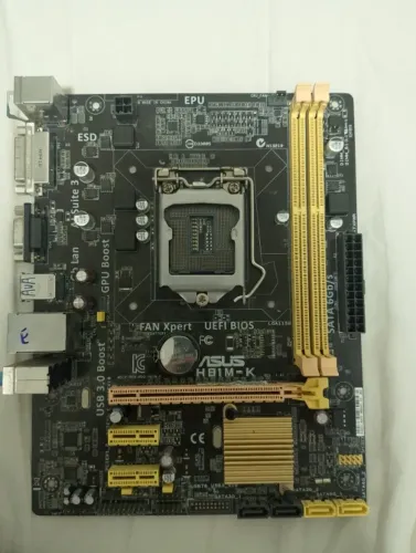Placa Mãe ASUS H81M-K. QUEIMADA 