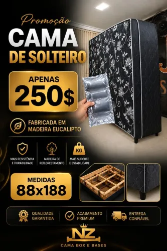 Cama box casal