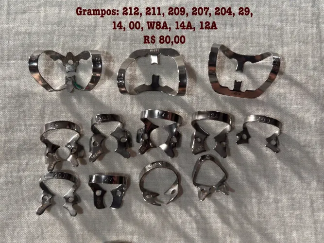 Grampos de isolamento em inox