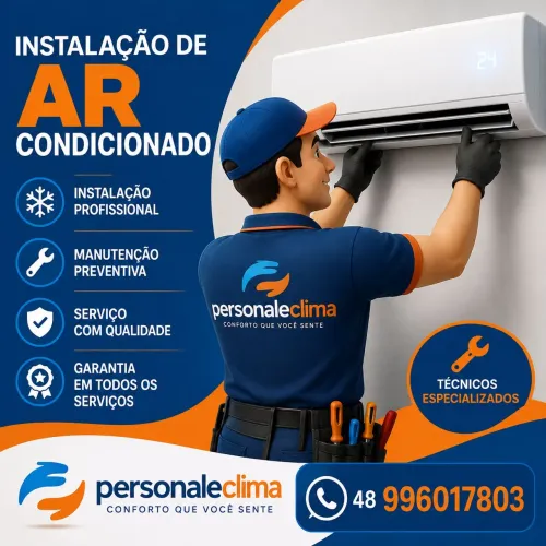 Instalação e manutenção de ar condicionado 