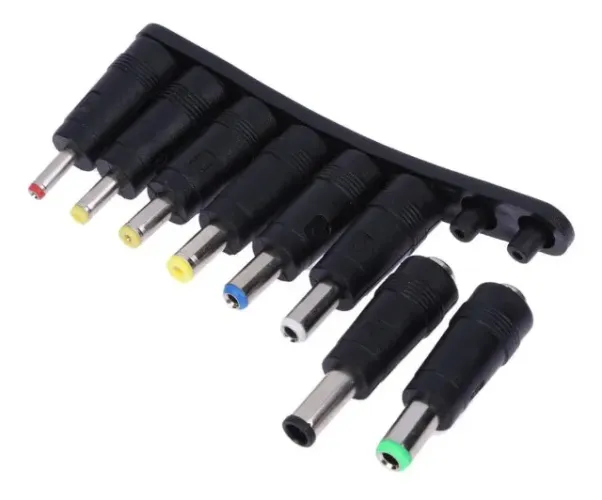 Kit 8 Pontas Adaptadoras P4 5.5mm X 2.1mm Fêmea P/ Macho (NOVO)