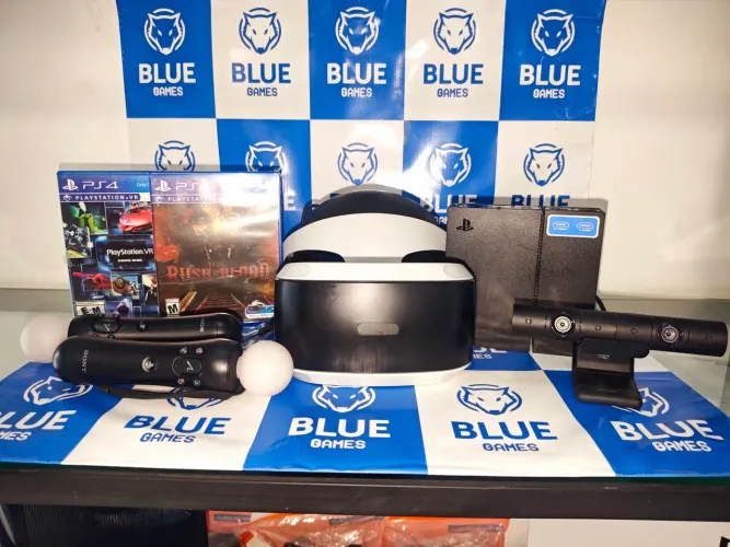 Playstation VR PS4 Completo com 2 Jogos