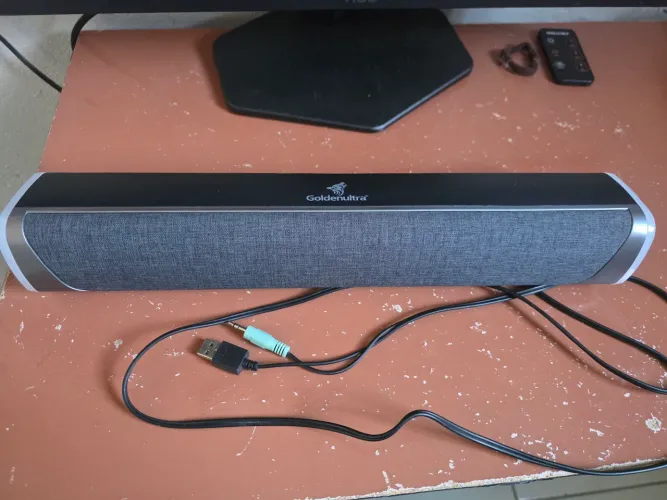 Soundbar goldenultra com leds