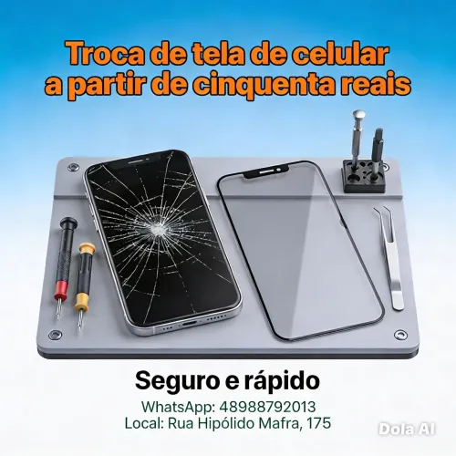Troca de tela de celular 