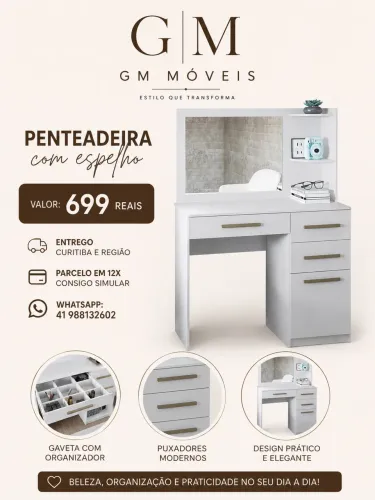Penteadeira branca - entregamos hoje