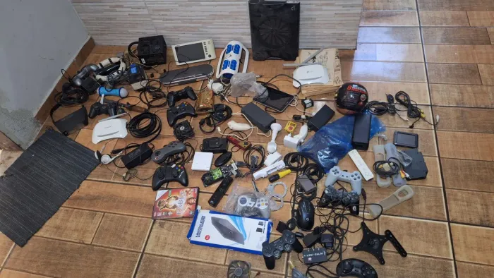 Lote de itens elétrico diversos