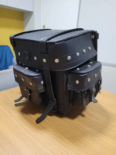 Alforge de Couro para Moto - Usado