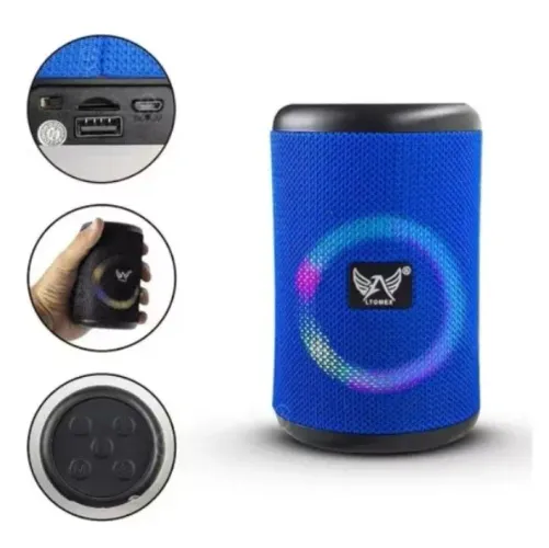 Caixa de Som Bluetooth Portátil AL-6093 | FM + AUX + Cartão | Bateria USB