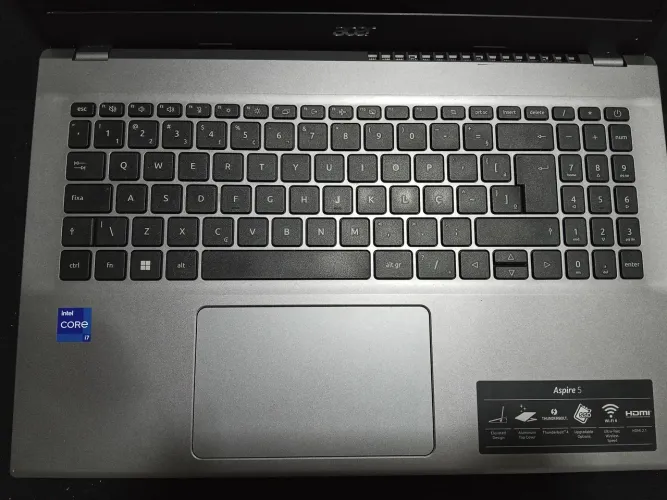 Notebook Acer aspire 5 Intel core i7 