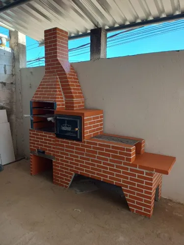 Churrasqueira com Fogão e Forno 