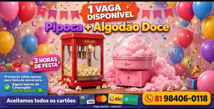 PIPOCA E ALGODÃO
