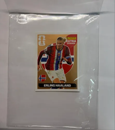 FIGURINHA EXTRA STICKER ERLING HAALAND BRONZE - PANINI FIFA WORLD CUP 2026