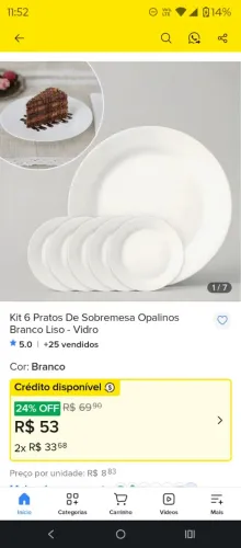 Prato sobremesa 