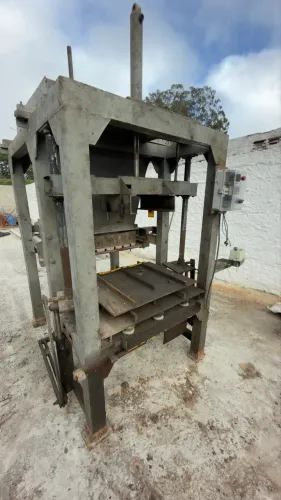 Estrutura máquina de bloco ferro maciço