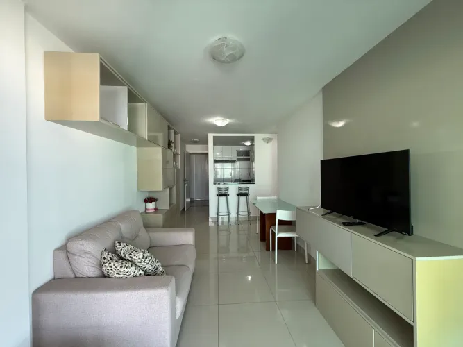 Alugo apartamento de 1 quarto mobiliado com vista mar na Ponta do Farol Unique