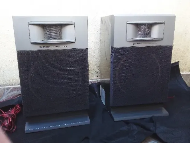 Par De Caixas Acústicas Sharp - CP-5000 - 25W - 8 Ohms
