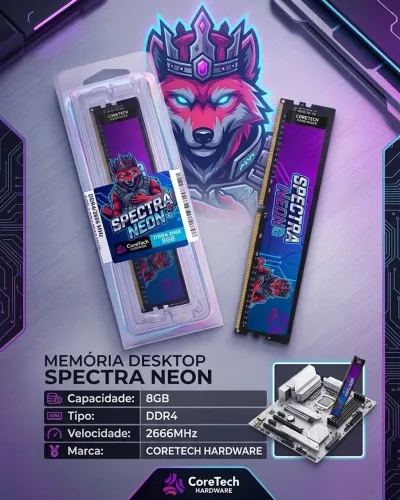 Memória ram 8GB DDR4 