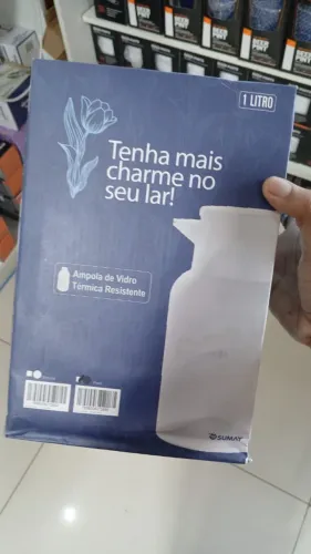 Ampola de vidro térmica resistente de 1L conserve quente ou gelada