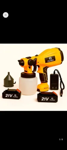 PISTOLA DE PINTURA A BATERIA Pp21b2 21v. COM DUAS BATERIAS F04