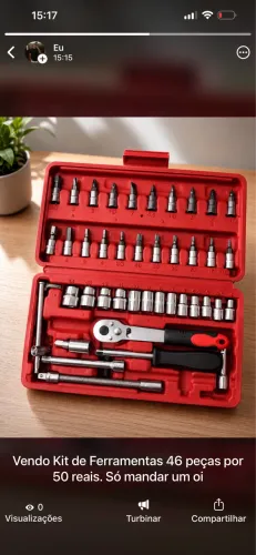 Kit de Ferramentas completo com 46 peças