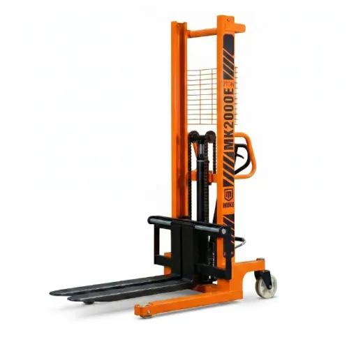 Empilhadeira Manual Hidráulica 2 Ton 1,6m MKE2000 com Garfos Ajustáveis para Paletes Muke