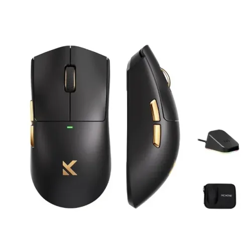 Mouse Gamer Mchose K7 Ultra 8000Hz Sem Fio PAW3950 - Dock de Carregamento - Novo, Lacrado