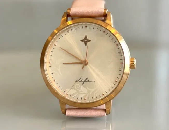 Relógio Life Sonhos Feminino Couro Rosé