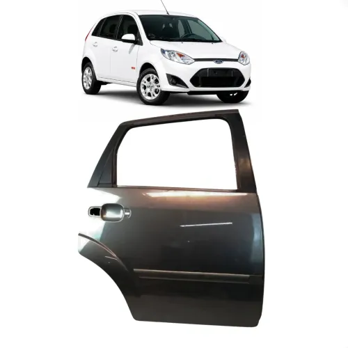 Porta Traseira Direita Ford Fiesta 2011 2012 2013 C/Detalhe