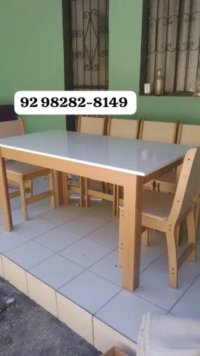 mesa de jantar de 6 lugares com entrega imediata