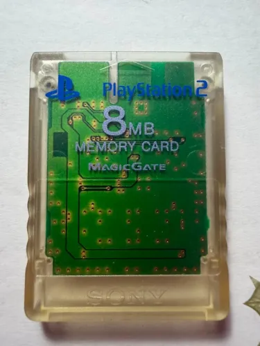 Memory Card PS2 Original Translucido/Transparente