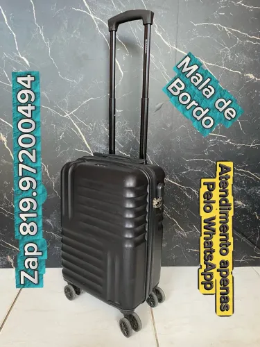 Mala de Bordo Preta da Bagaggio Seminova