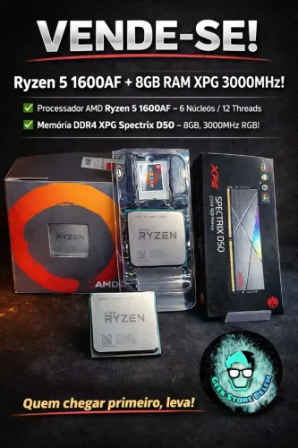 Kit Processador, Memória Ram 8Gb Xpg e Gabinete