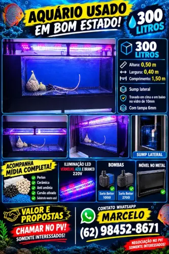 AQUÁRIO COMPLETO COM SUMP